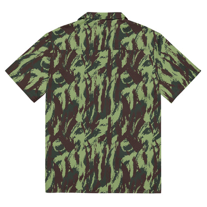 Portuguese Lizard Vertical CAMO Unisex button shirt - Button Shirts