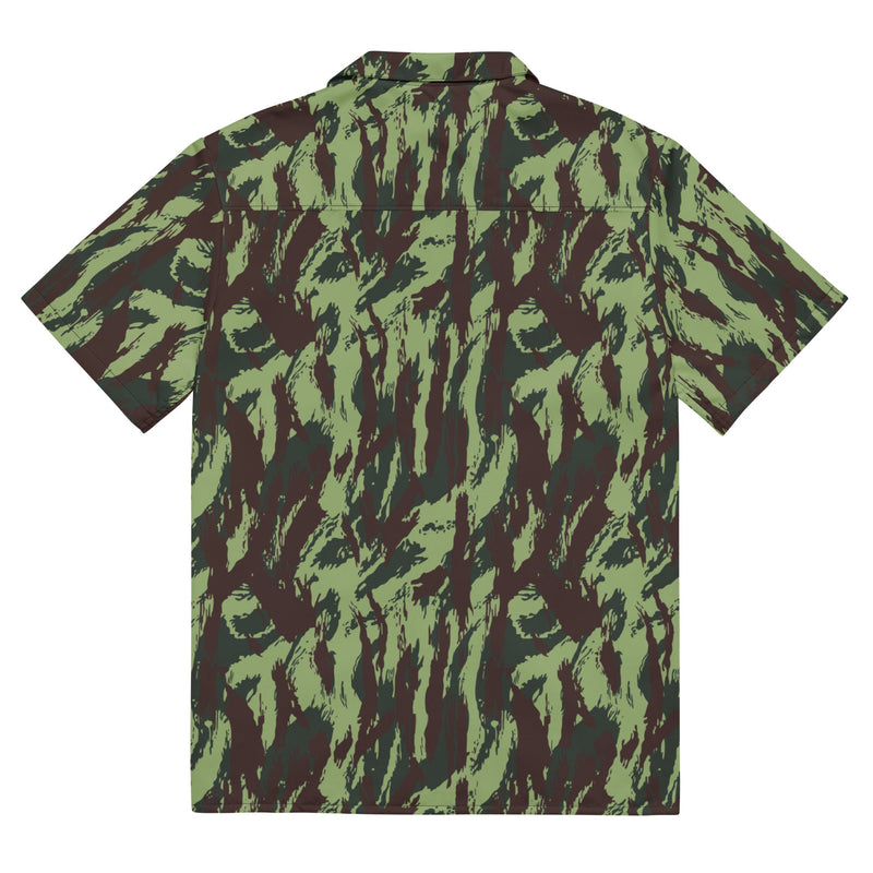 Lizard Portuguese Vertical CAMO Unisex Short-Sleeve Button Shirt - Button-Up