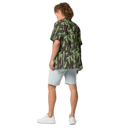 Portuguese Lizard Vertical CAMO Unisex button shirt - Button Shirts