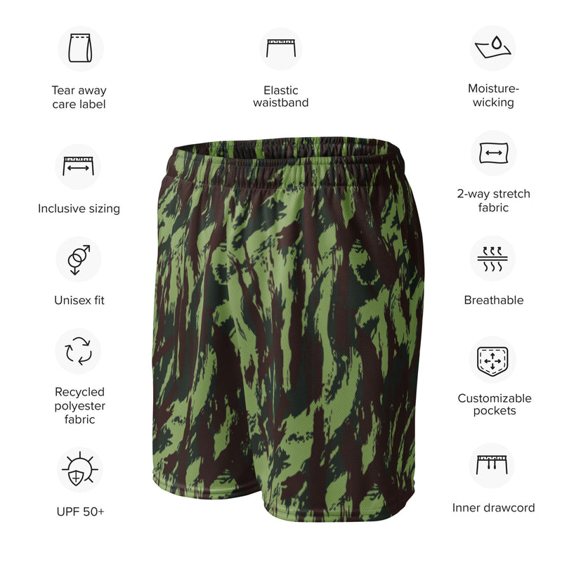 Lizard Portuguese Vertical CAMO Unisex Mesh Shorts
