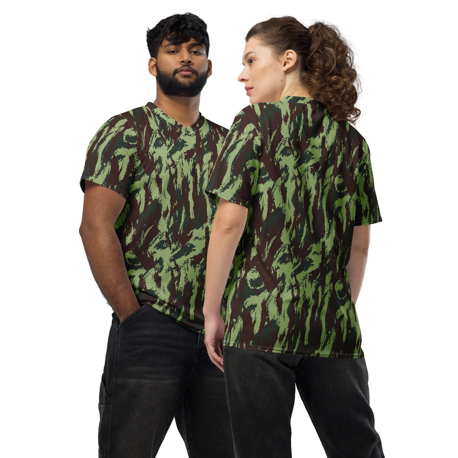 Portuguese Lizard Vertical CAMO unisex sports jersey - 2XS - Sports Jerseys