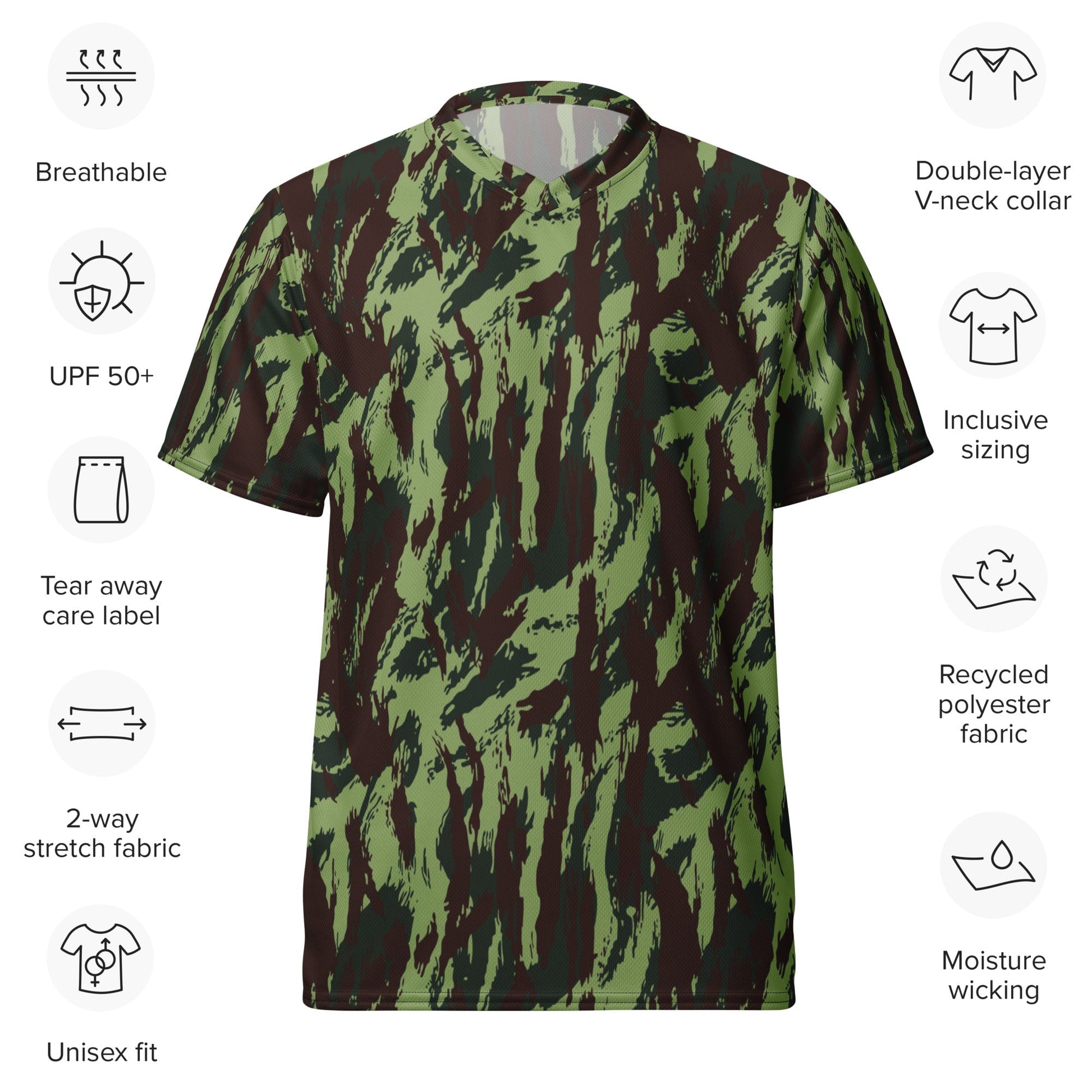 Portuguese Lizard Vertical CAMO unisex sports jersey - Sports Jerseys