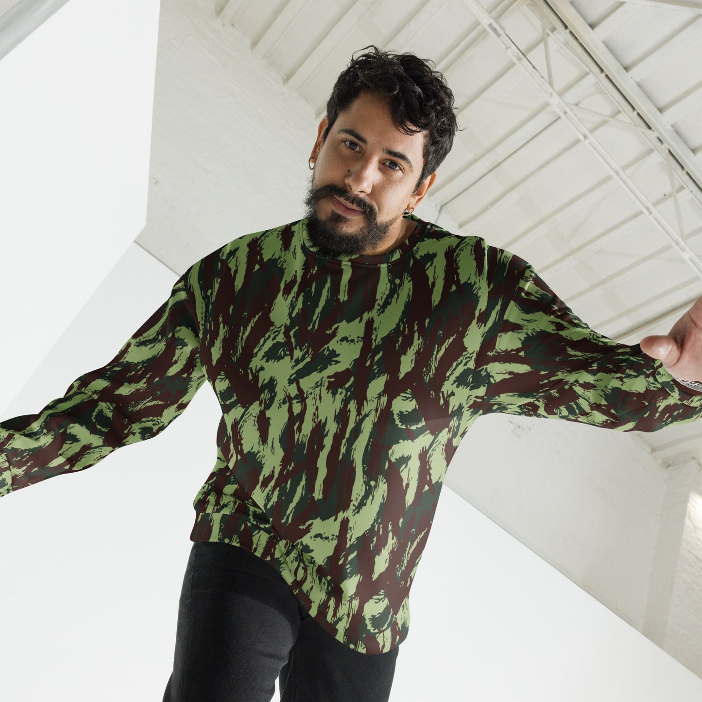 Portuguese Lizard Vertical CAMO Unisex Sweatshirt - Sweatshirts