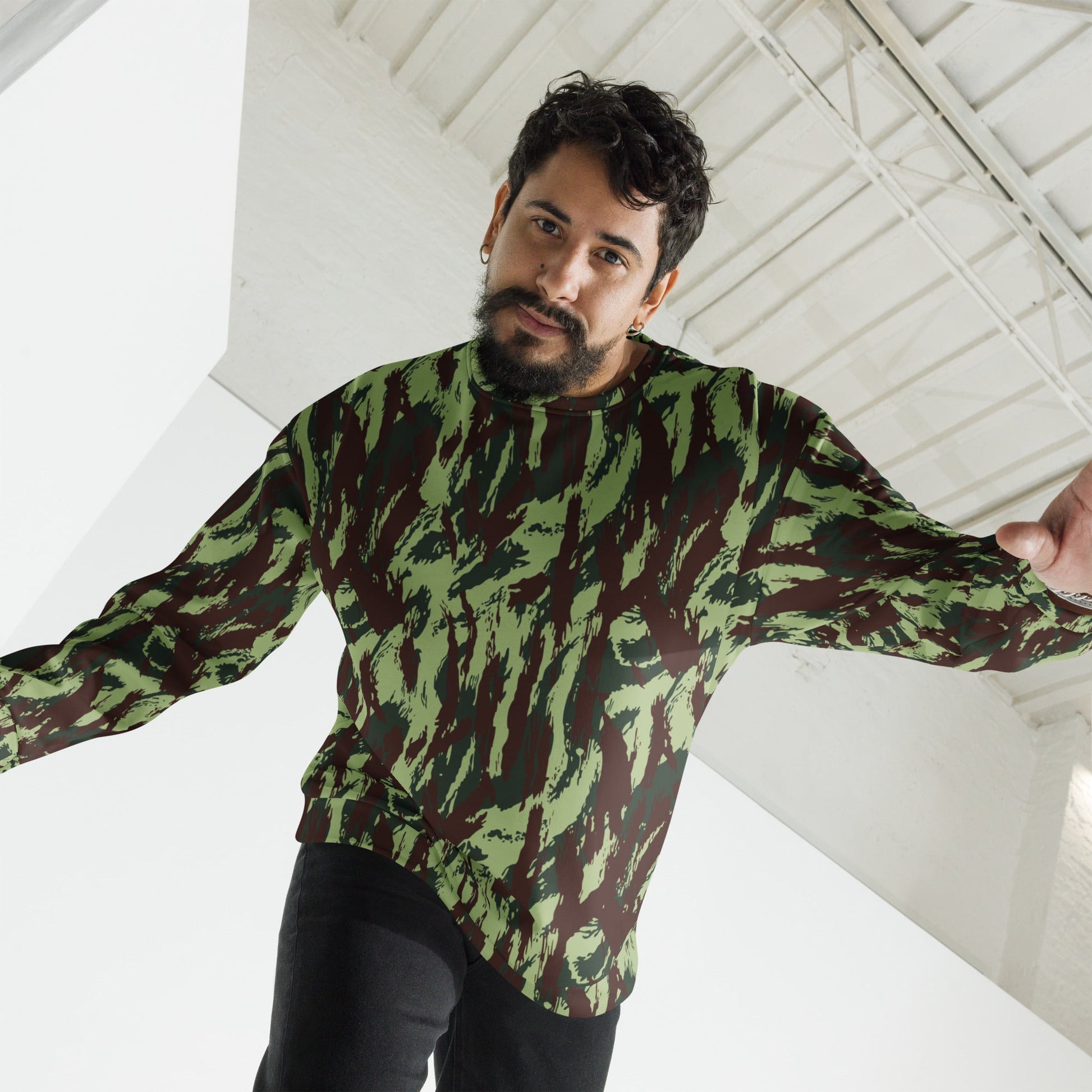 Portuguese Lizard Vertical CAMO Unisex Sweatshirt - Sweatshirts