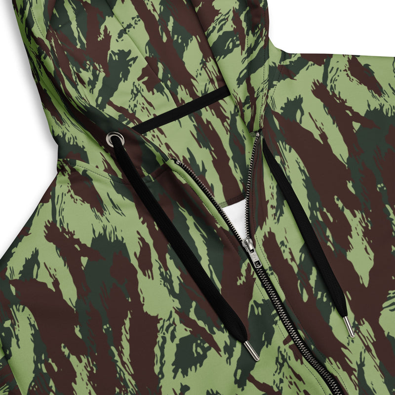 Lizard Portuguese Vertical CAMO Unisex Zip Hoodie
