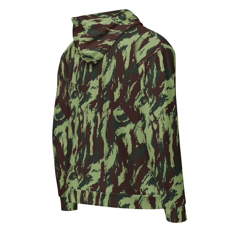 Lizard Portuguese Vertical CAMO Unisex Zip Hoodie