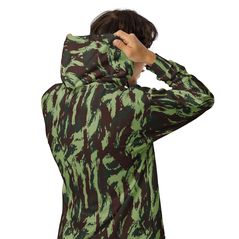 Lizard Portuguese Vertical CAMO Unisex Zip Hoodie