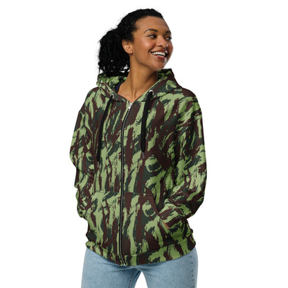 Portuguese Lizard Vertical CAMO Unisex zip hoodie - Zip Hoodies