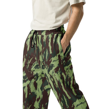 Portuguese Lizard Vertical CAMO Wide-leg joggers - Joggers