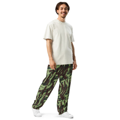 Portuguese Lizard Vertical CAMO Wide-leg joggers - Joggers