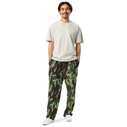 Portuguese Lizard Vertical CAMO Wide-leg joggers - Joggers