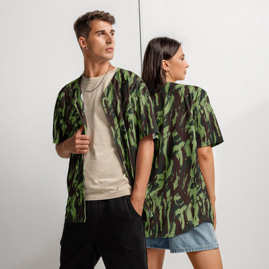 Portuguese M1964 Vertical Lizard CAMO baseball jersey - 2XS - Unisex Baseball Jersey