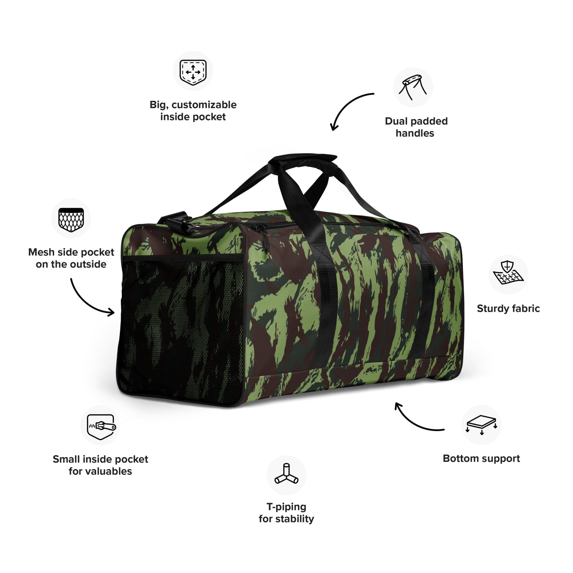 Portuguese M1964 Vertical Lizard CAMO Duffle bag - Bag