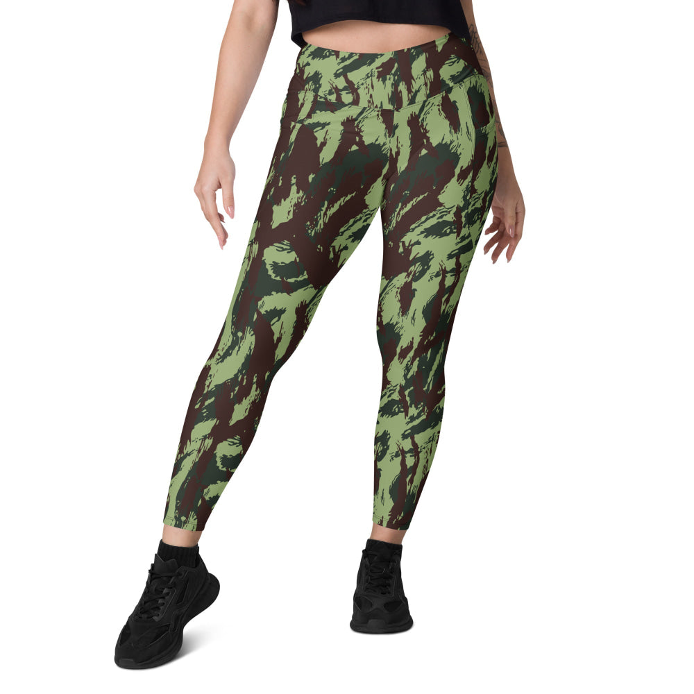 Portuguese M1964 Vertical Lizard CAMO Leggings with pockets - Womens With Pockets