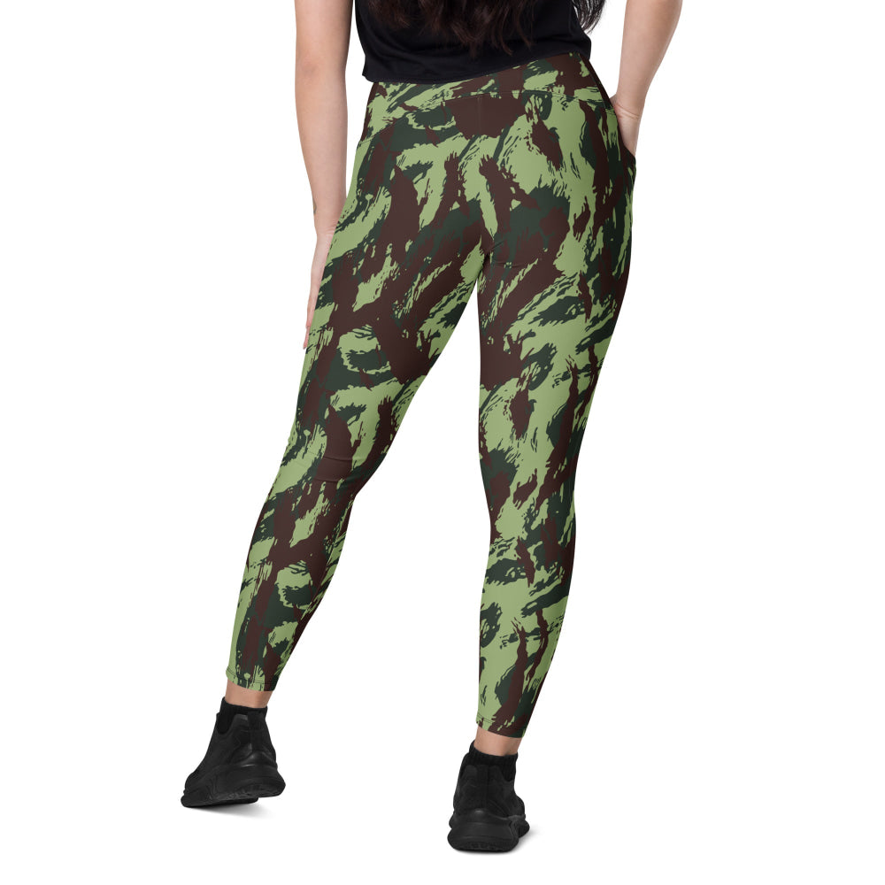 Portuguese M1964 Vertical Lizard CAMO Leggings with pockets - Womens With Pockets