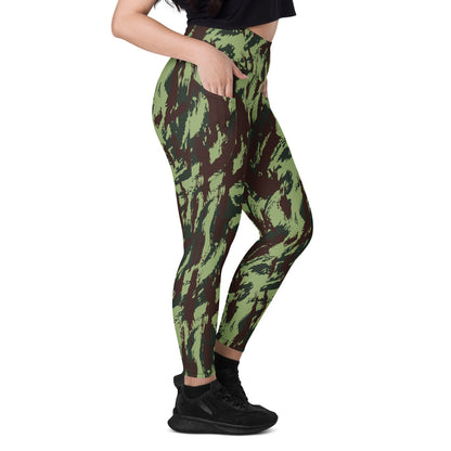 Portuguese M1964 Vertical Lizard CAMO Leggings with pockets - Womens With Pockets