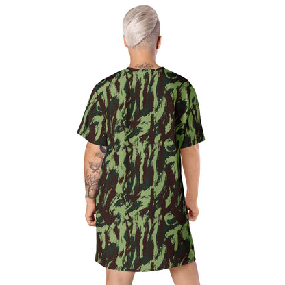 Portuguese M1964 Vertical Lizard CAMO T-shirt dress - Womens T-Shirt Dress