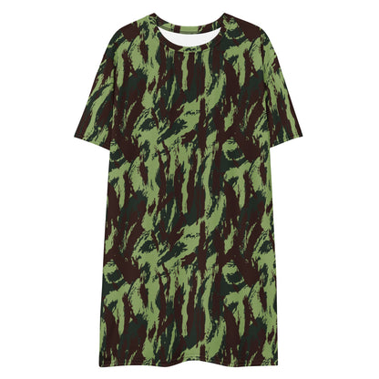 Portuguese M1964 Vertical Lizard CAMO T-shirt dress - Womens T-Shirt Dress