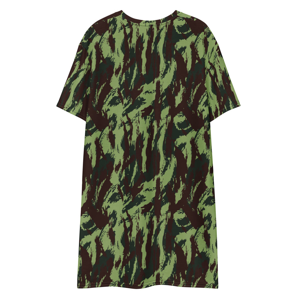 Portuguese M1964 Vertical Lizard CAMO T-shirt dress - Womens T-Shirt Dress