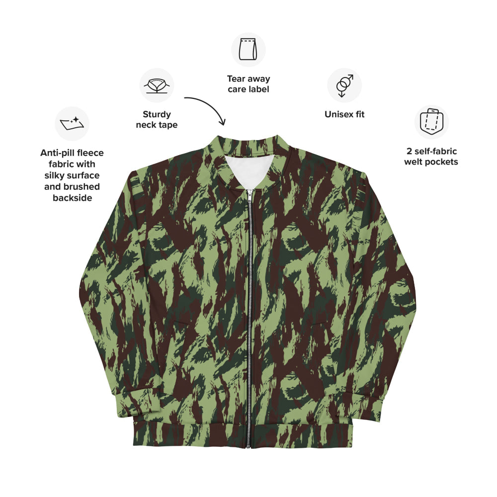 Portuguese M1964 Vertical Lizard CAMO Unisex Bomber Jacket