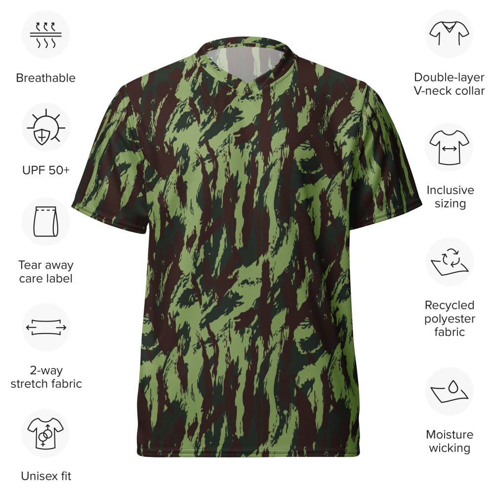 Portuguese M1964 Vertical Lizard CAMO unisex sports jersey - Unisex Sports Jersey