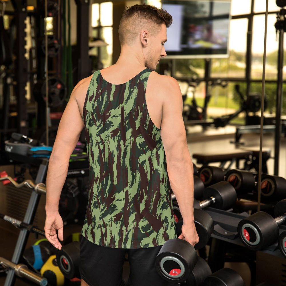 Portuguese M1964 Vertical Lizard CAMO Unisex Tank Top