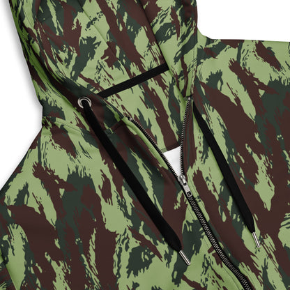 Portuguese M1964 Vertical Lizard CAMO Unisex zip hoodie - Zip Hoodie