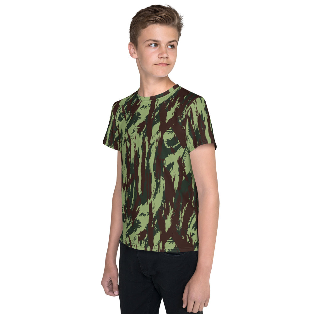 Portuguese M1964 Vertical Lizard CAMO Youth crew neck t-shirt - Crew Neck T-shirt