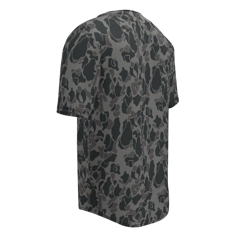 Frog Skin Midnight Marsh CAMO Unisex Baseball Jersey