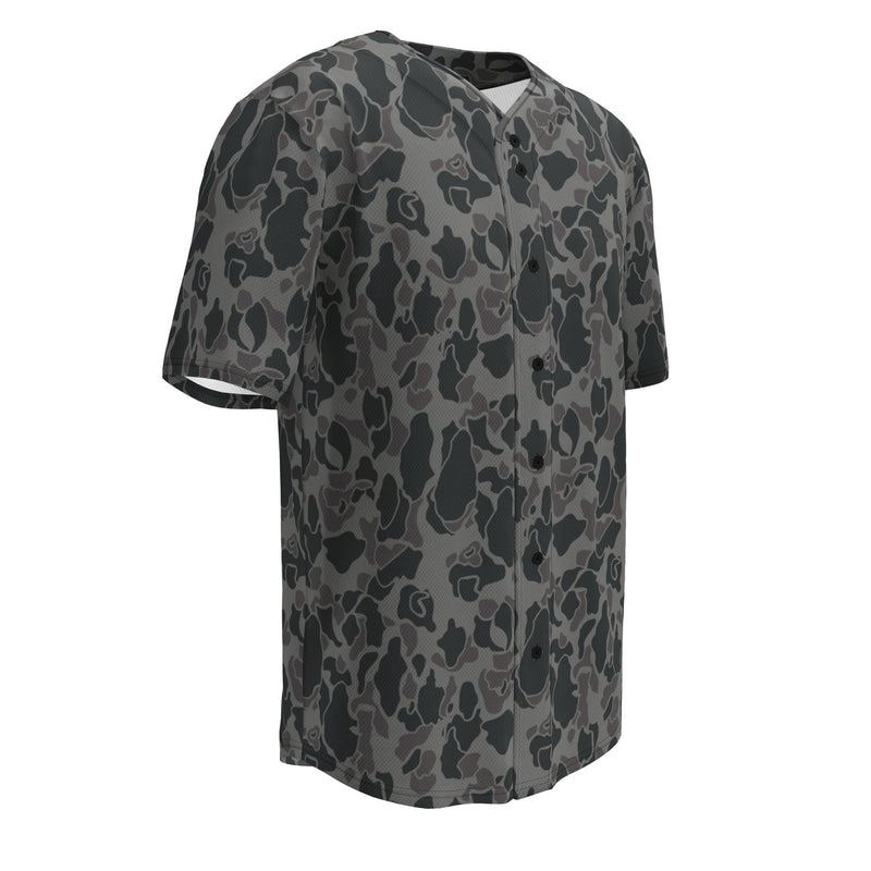 Frog Skin Midnight Marsh CAMO Unisex Baseball Jersey