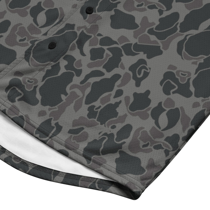 Frog Skin Midnight Marsh CAMO Unisex Baseball Jersey