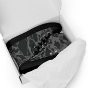 Frog Skin Midnight Marsh CAMO Mens High-Top Canvas Shoes