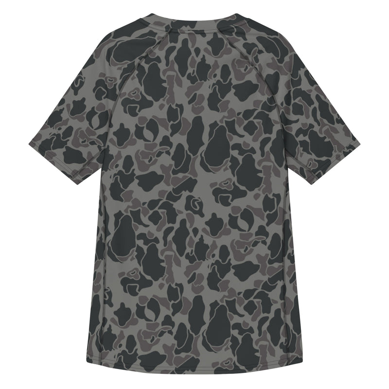 Frog Skin Midnight Marsh CAMO Mens Short-Sleeve Rash Guard - SS