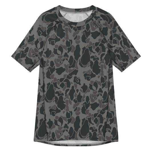 Rambo First Blood Part II Russian Frog Skin Movie CAMO Mens Short-Sleeve Rash Guard - 2XS - Short-sleeve Guards