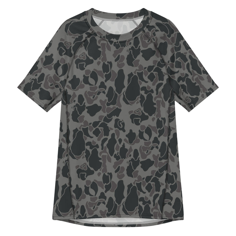 Frog Skin Midnight Marsh CAMO Mens Short-Sleeve Rash Guard - 2XS - SS