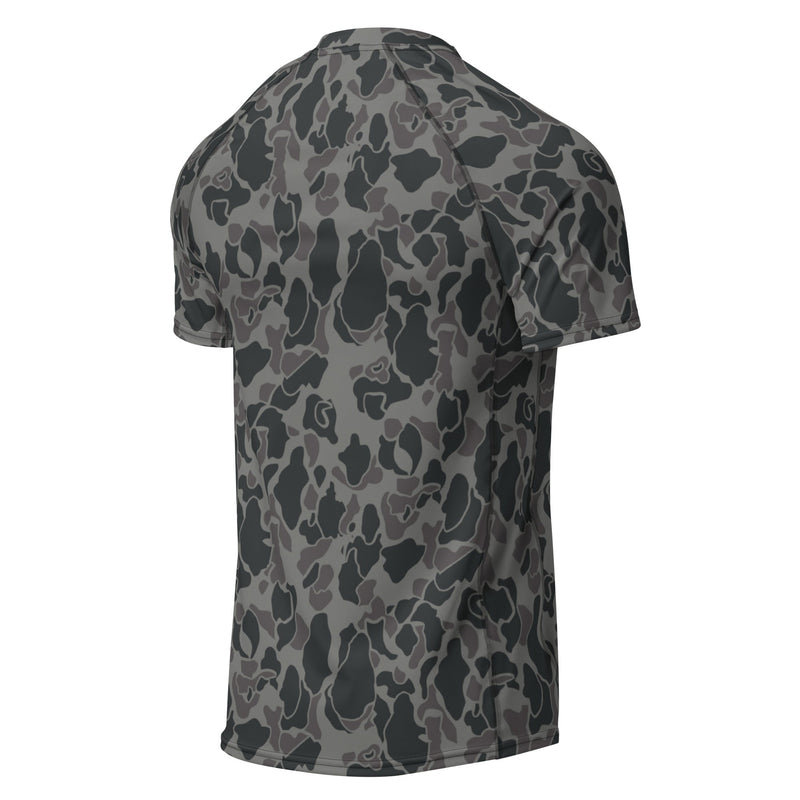 Frog Skin Midnight Marsh CAMO Mens Short-Sleeve Rash Guard - SS