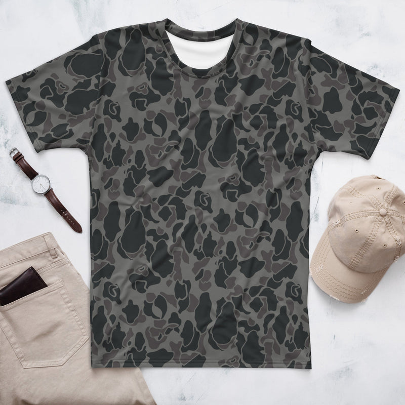 Frog Skin Midnight Marsh CAMO Mens T-Shirt - XS