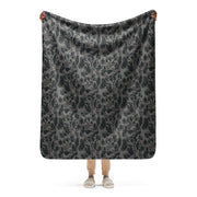 Frog Skin Midnight Marsh CAMO Sherpa Blanket - 50″×60″