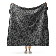 Frog Skin Midnight Marsh CAMO Sherpa Blanket - 60″×80″