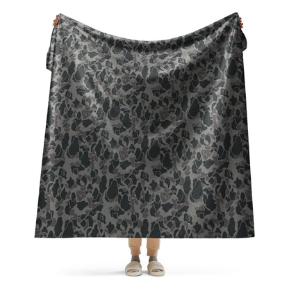 Rambo First Blood Part II Russian Frog Skin Movie CAMO Sherpa Blanket - 60″×80″