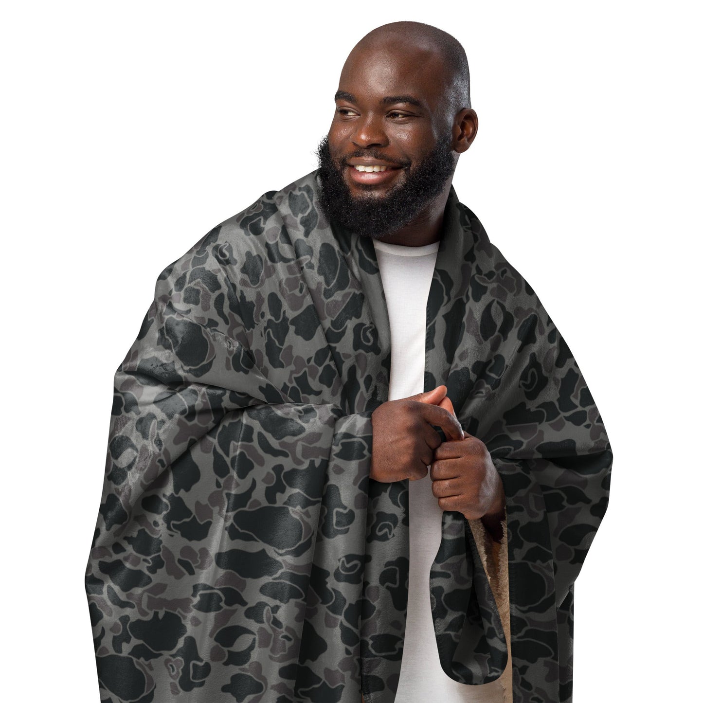 Rambo First Blood Part II Russian Frog Skin Movie CAMO Sherpa Blanket