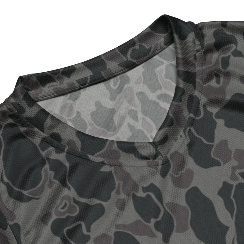 Frog Skin Midnight Marsh CAMO Unisex Basketball Jersey