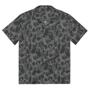 Frog Skin Midnight Marsh CAMO Unisex Short-Sleeve Button Shirt - 2XS - Button-Up