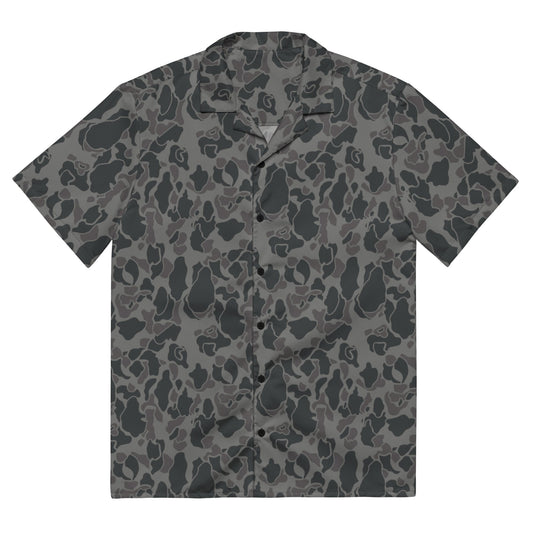 Rambo First Blood Part II Russian Frog Skin Movie CAMO Unisex button shirt - 2XS - Button Shirts