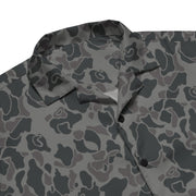Frog Skin Midnight Marsh CAMO Unisex Short-Sleeve Button Shirt - Button-Up