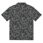 Frog Skin Midnight Marsh CAMO Unisex Short-Sleeve Button Shirt - Button-Up
