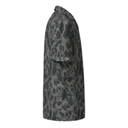 Frog Skin Midnight Marsh CAMO Unisex Short-Sleeve Button Shirt - Button-Up