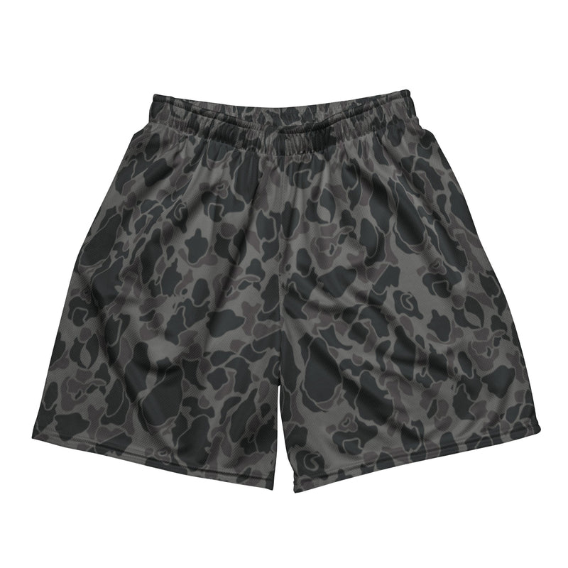 Frog Skin Midnight Marsh CAMO Unisex Mesh Shorts - 2XS