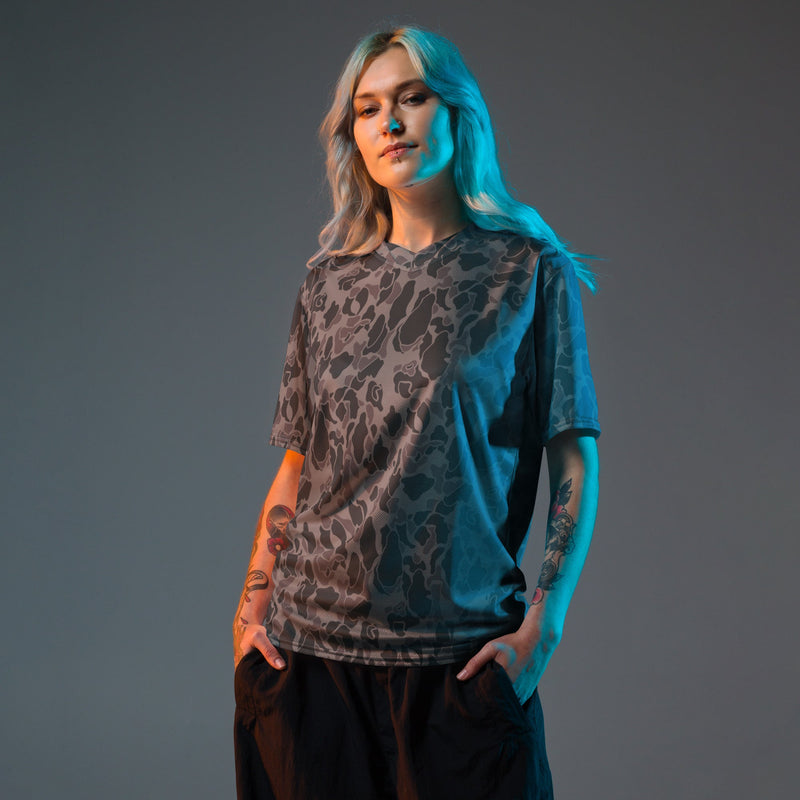 Frog Skin Midnight Marsh CAMO Unisex Sports Jersey