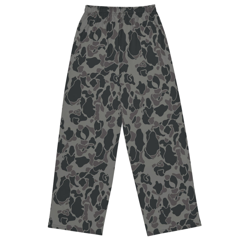 Frog Skin Midnight Marsh CAMO Unisex Wide-Leg Leisure Pants